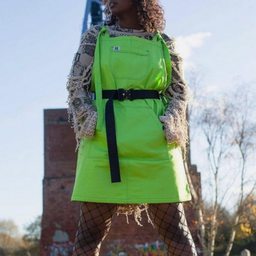 Lucy & Yak Limited Lime Ripley Pini Dress UK Size 6